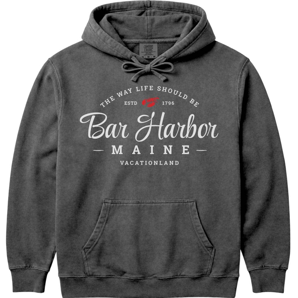 Maine Lobster Bar Harbor Hoodie - Pepper