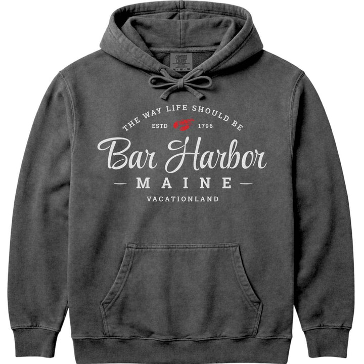 Maine Lobster Bar Harbor Hoodie - Pepper