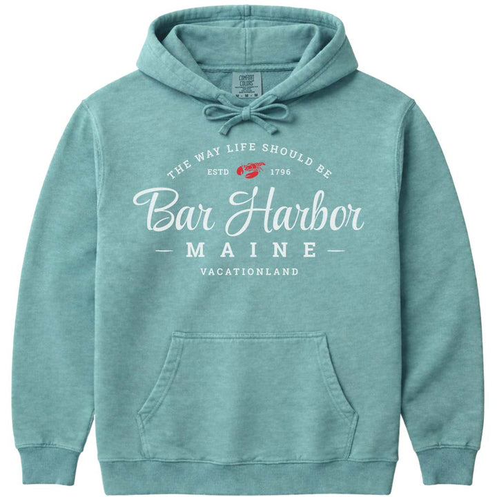 Maine Lobster Bar Harbor Hoodie - Seafoam