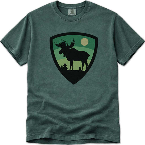 Maine Moose Badge T Shirt