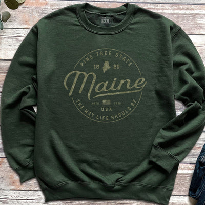 Maine Vacationland Camo Sweatshirt