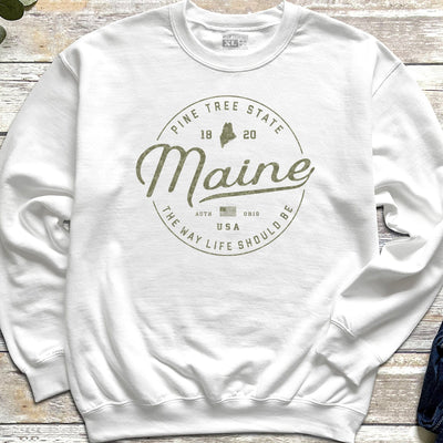 Maine Vacationland Camo Sweatshirt