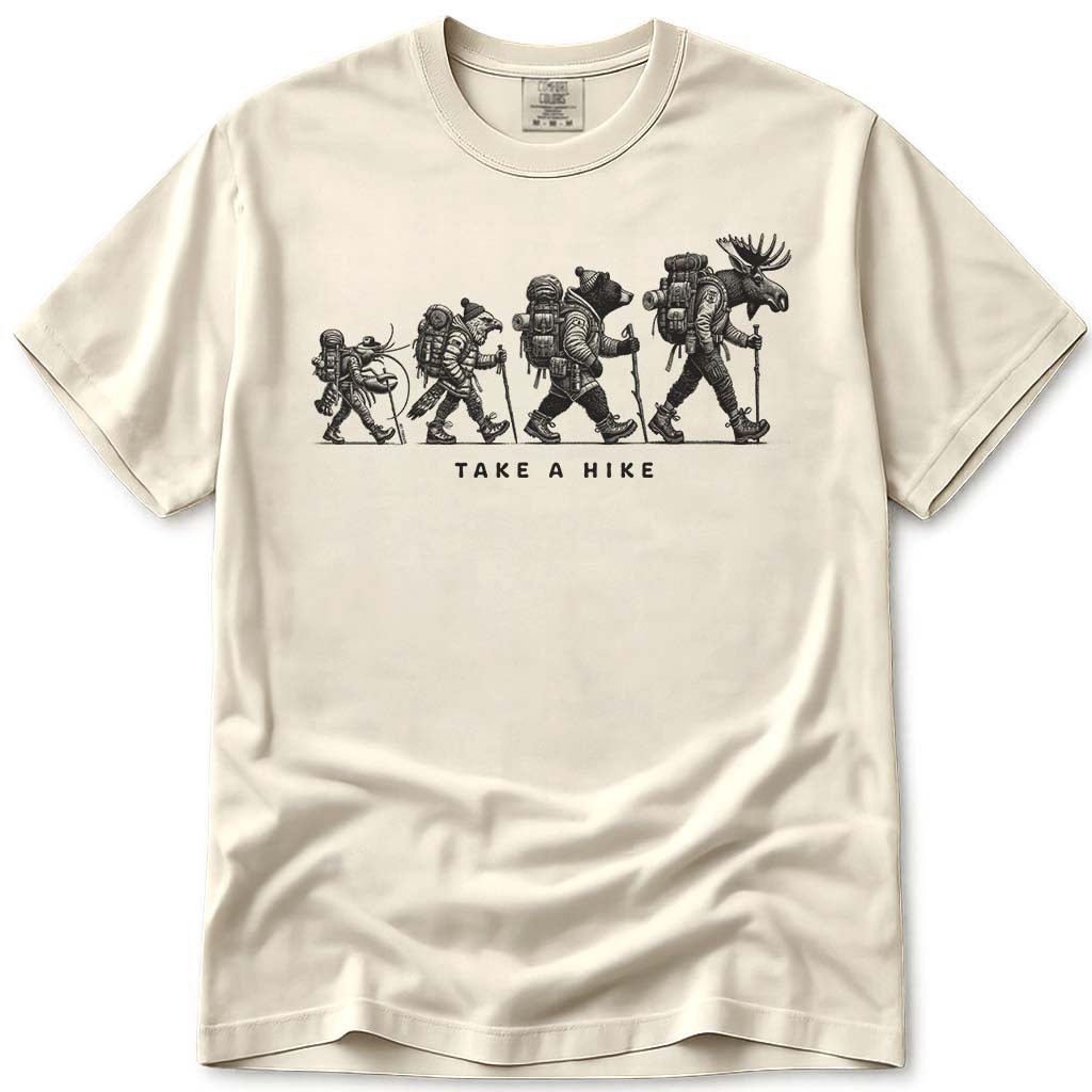 Maine Wildlife Nature Hike T Shirt - Ivory