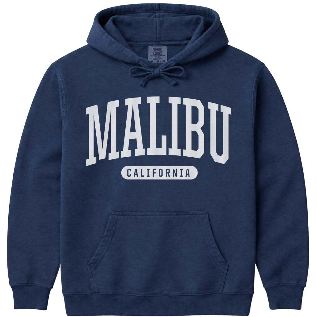 Malibu California Hoodie Sweatshirt - Navy