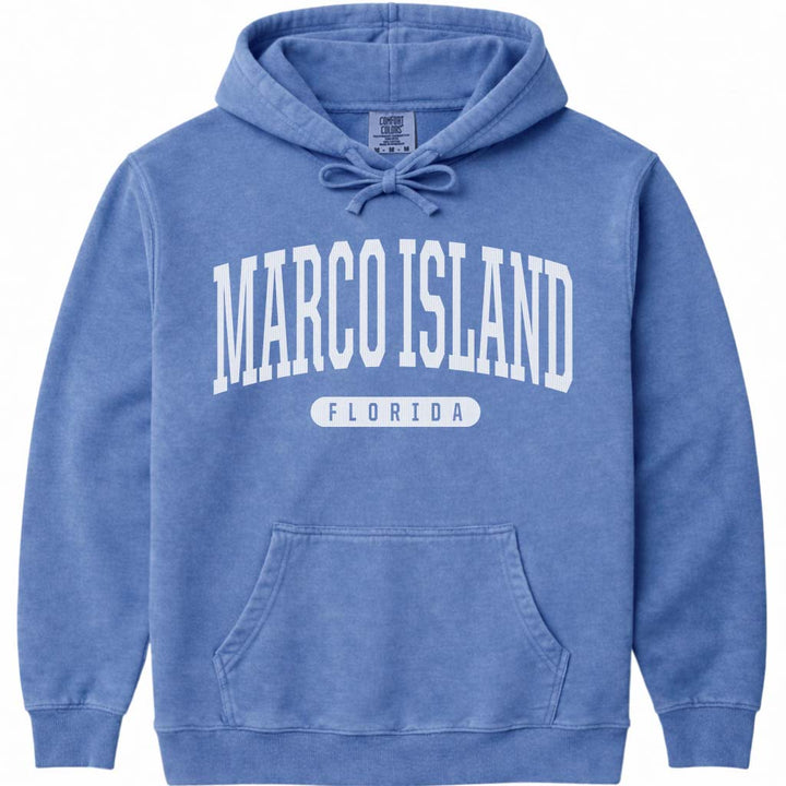 Marco Island Florida Hoodie - Flo Blue
