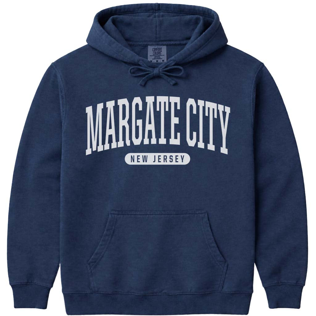 Margate City New Jersey Hoodie Sweatshirt - Navy