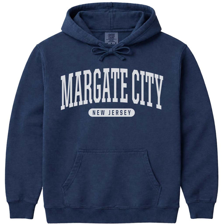 Margate City New Jersey Hoodie Sweatshirt - Navy