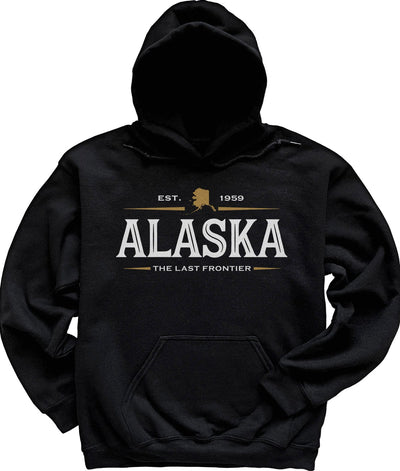 Black Men's Alaska Sweatshirt Hoodie