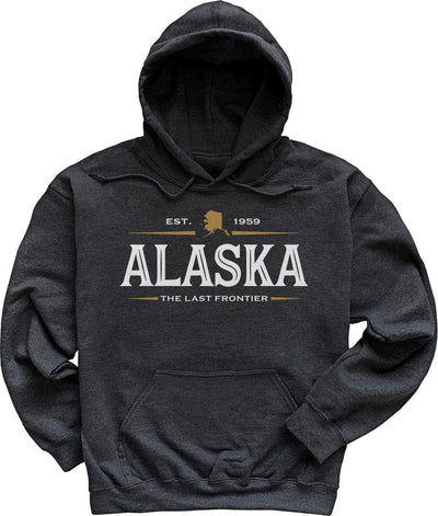 Dark Heather Grey Men's Alaska Sweatshirt Hoodie