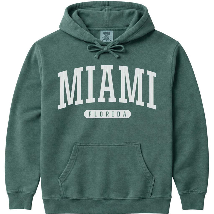 Miami Florida Hoodie - Blue Spruce