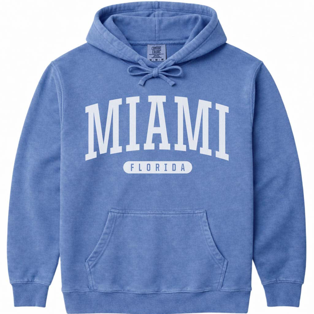 Miami Florida Hoodie - Flo Blue