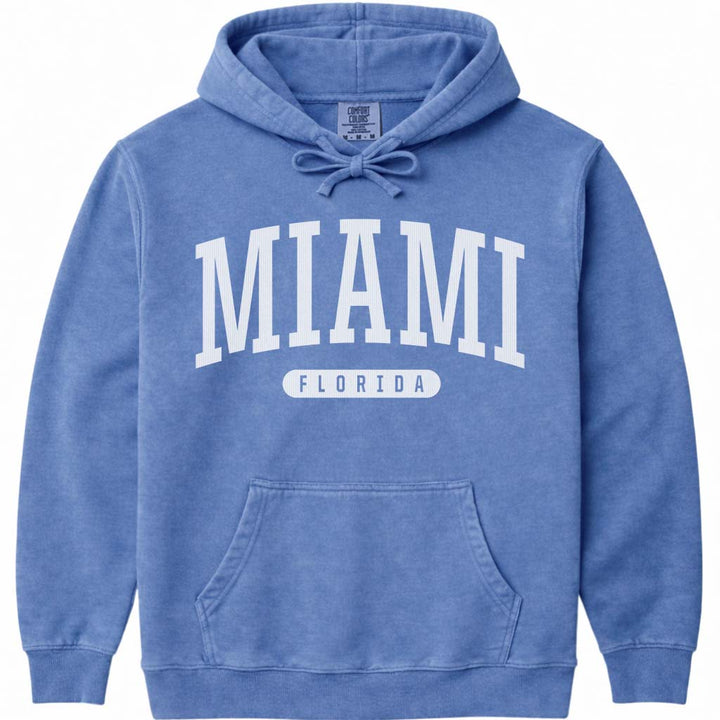 Miami Florida Hoodie - Flo Blue