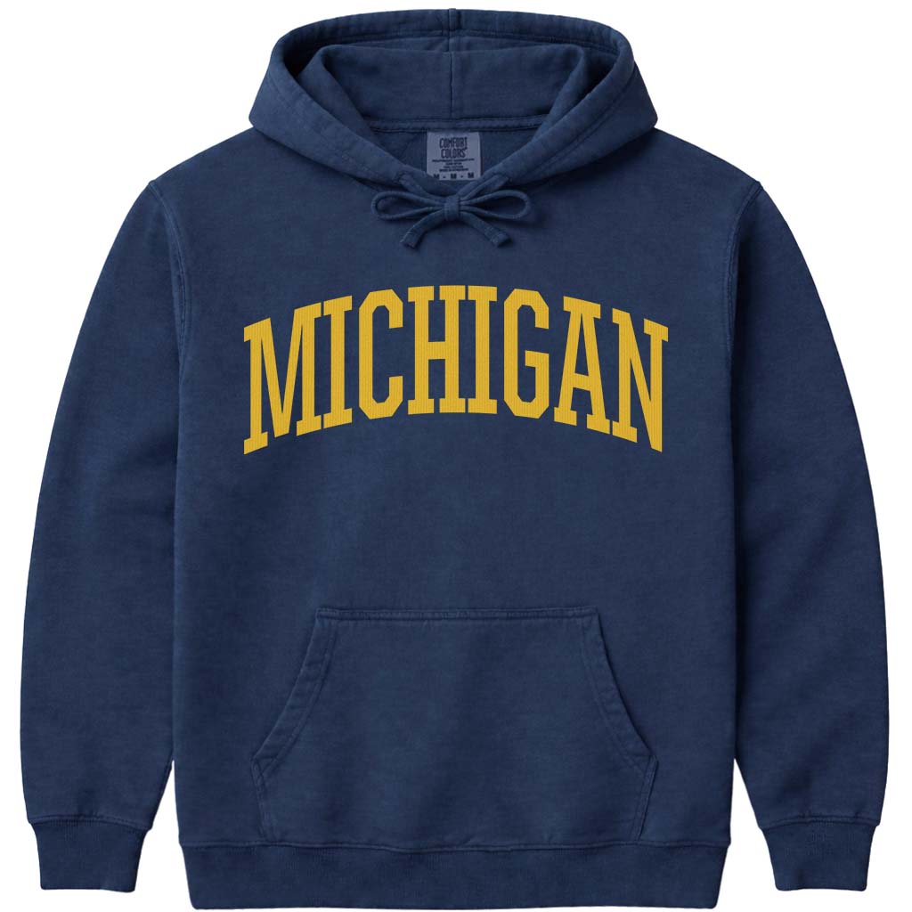 Michigan Sweatshirt Premium Unisex Hoodie - Navy