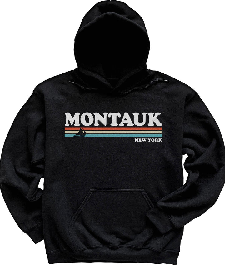 80's Retro Montauk Hoodie Sweatshirt
