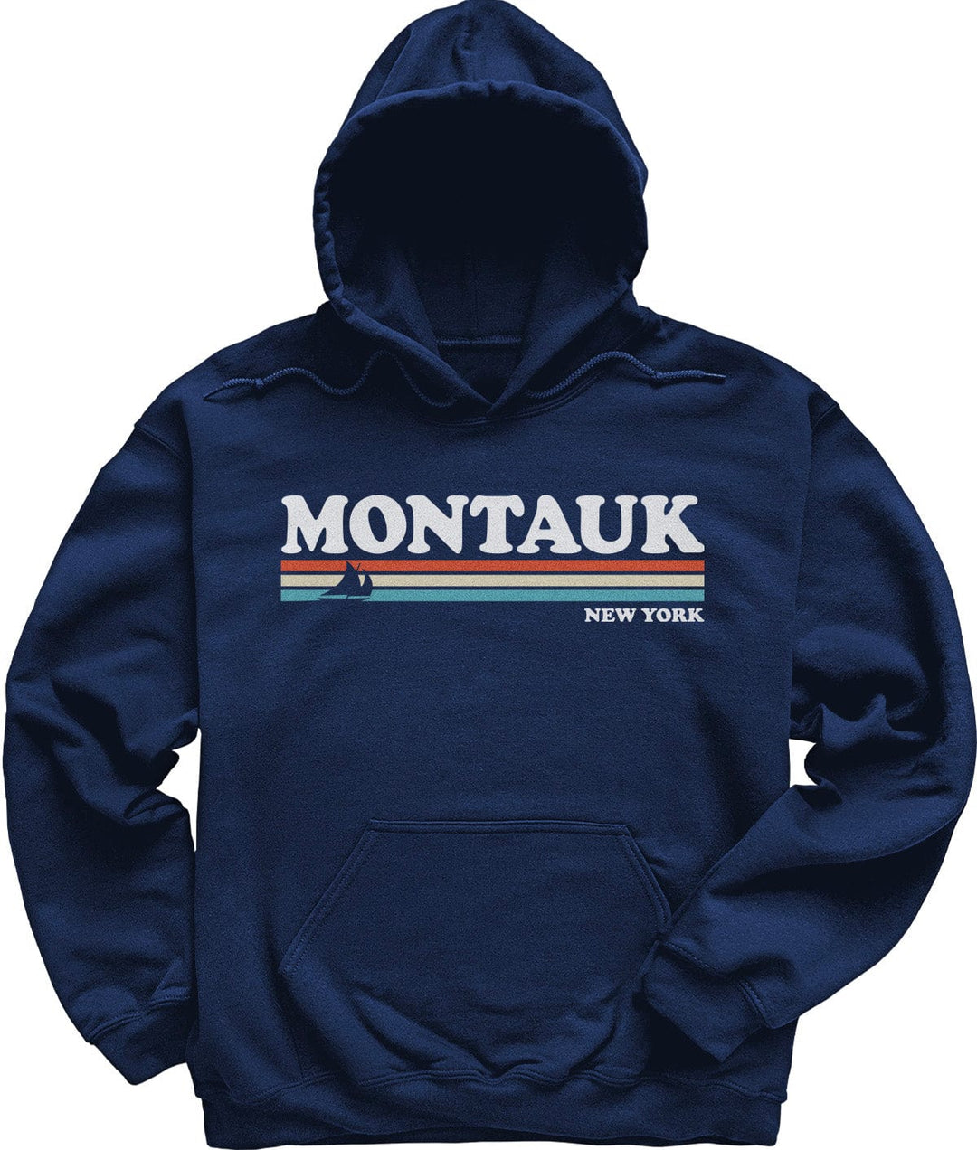 80's Retro Montauk Hoodie Sweatshirt
