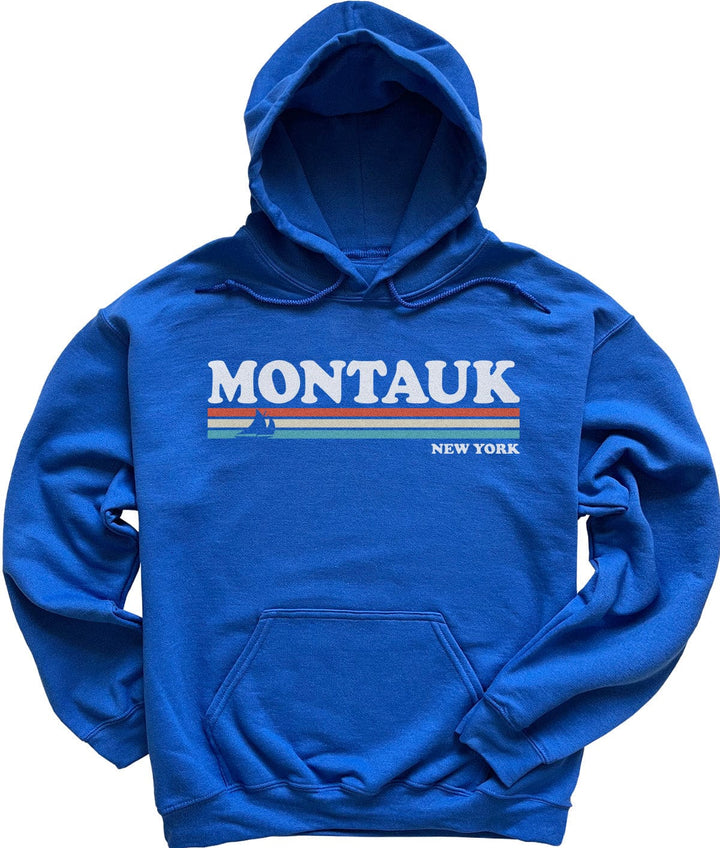 80's Retro Montauk Hoodie Sweatshirt