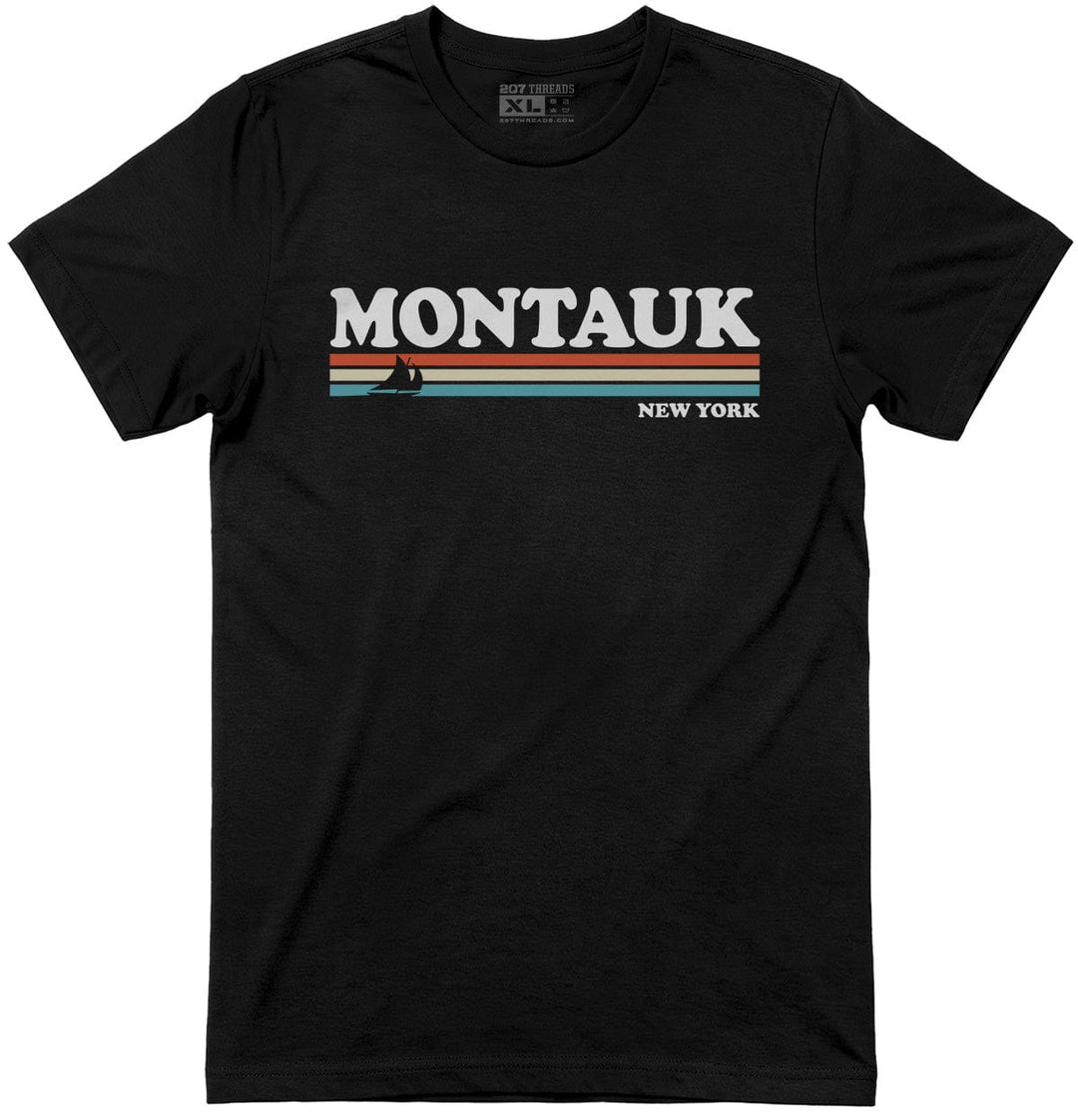 Montauk T-Shirt - 80's Retro Stripes