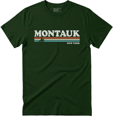 Montauk T-Shirt - 80's Retro Stripes