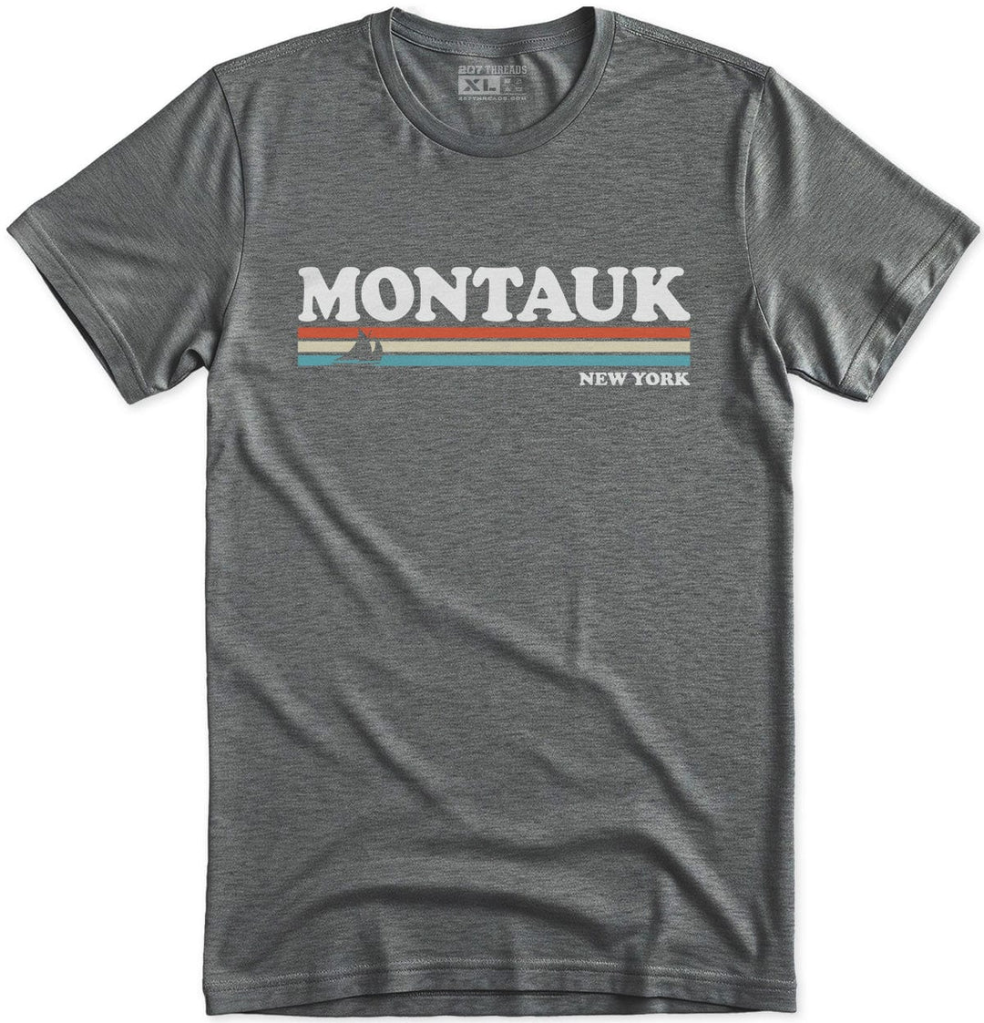 Montauk T-Shirt - 80's Retro Stripes