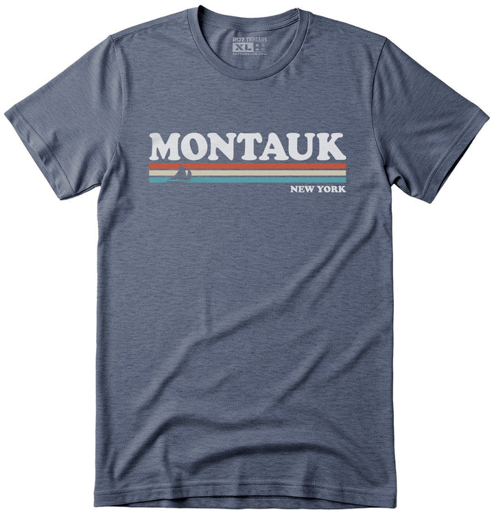 Montauk T-Shirt - 80's Retro Stripes