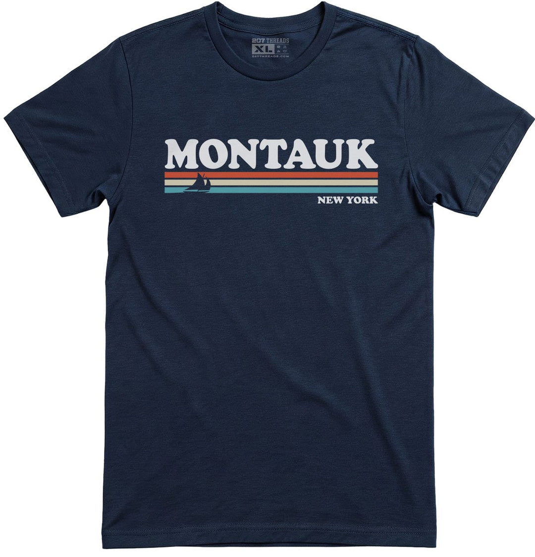 Montauk T-Shirt - 80's Retro Stripes