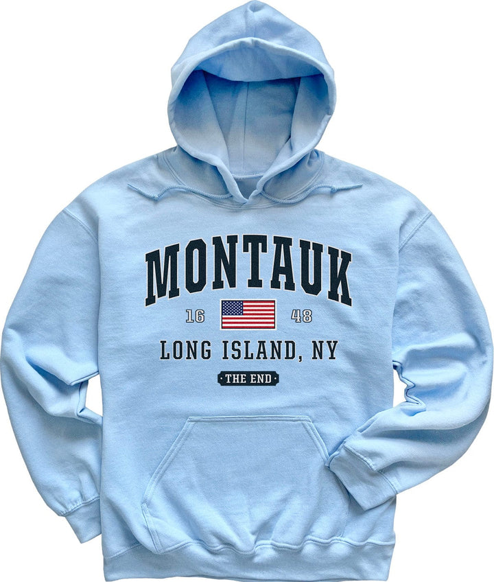 Light Blue Montauk The End Hoodie