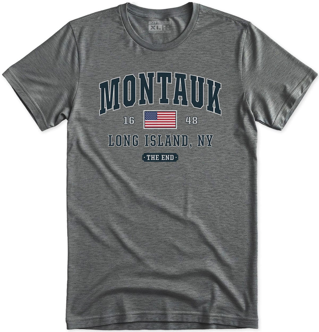 Dark Grey Montauk The End T-Shirt