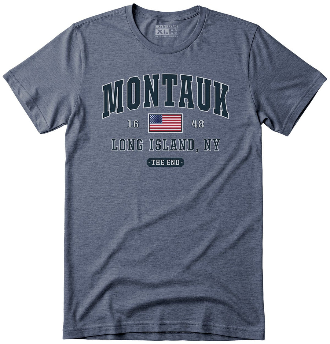 Heather Blue Montauk The End T-Shirt