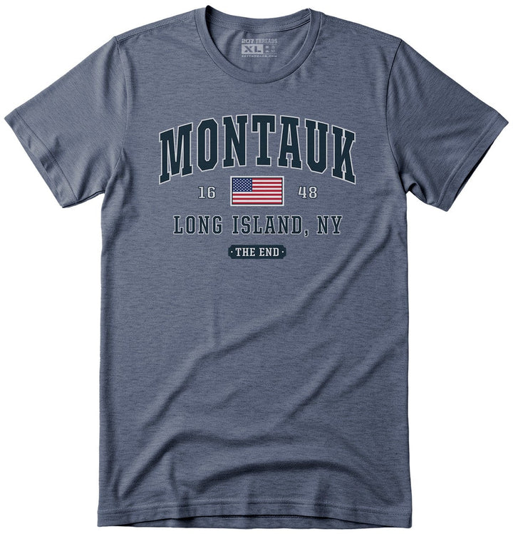 Heather Blue Montauk The End T-Shirt