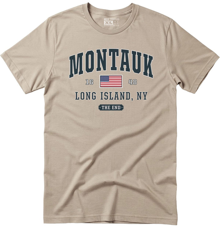 Sand Beige Montauk The End T-Shirt