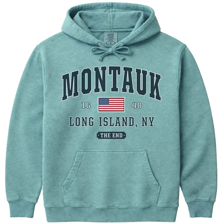 Montauk The End Hoodie - Seafoam