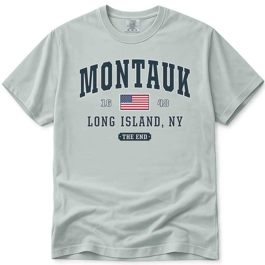 Montauk The End T Shirt - Bay