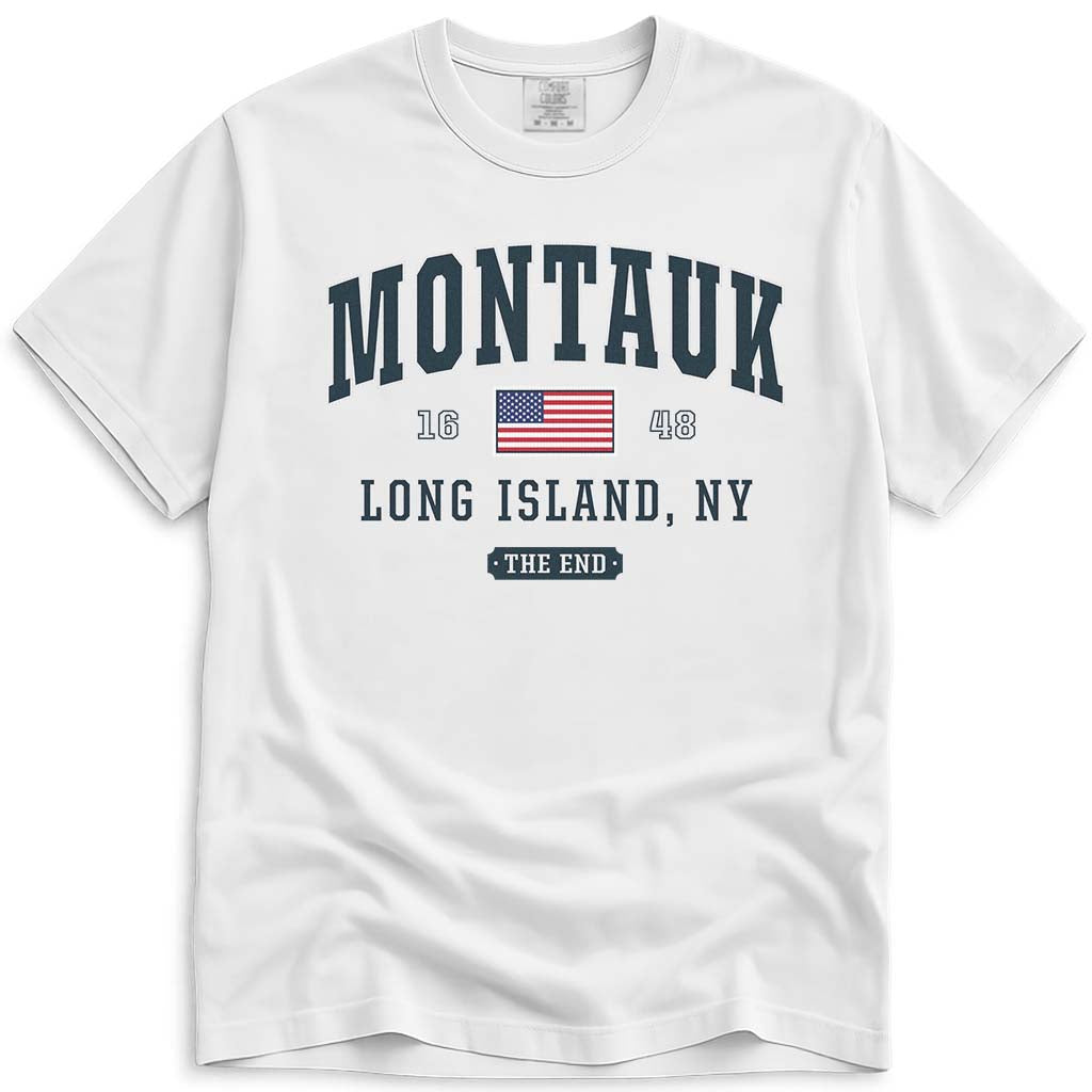 Montauk The End T Shirt - White