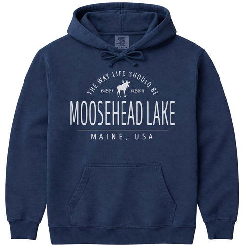Moosehead Lake Moose Hoodie