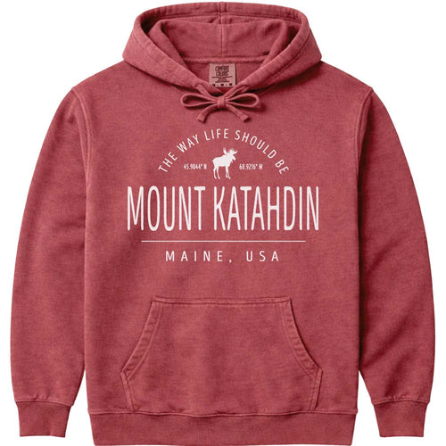 Mount Katahdin Moose Wilderness Hoodie
