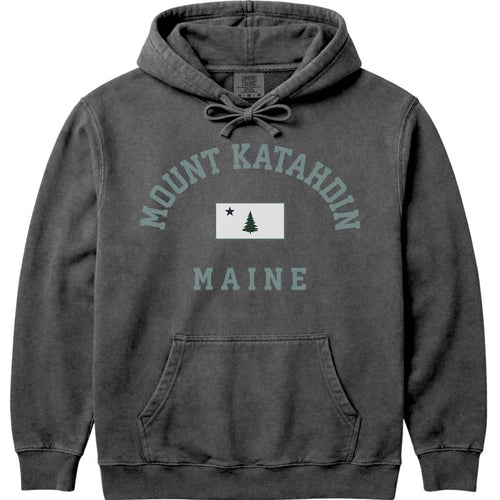 Mount Katahdin Maine Vintage Flag Sweatshirt