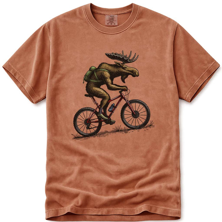 Mountain Bike Moose T Shirt - Yam