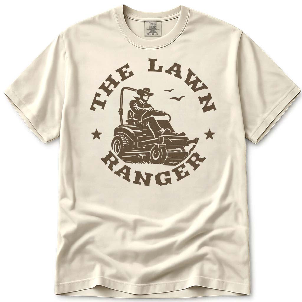 Mowing Dad The Lawn Ranger Tee - Ivory