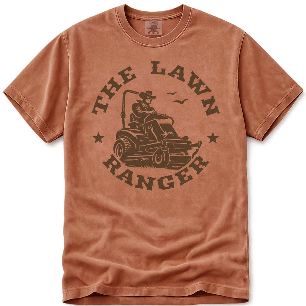 Mowing Dad The Lawn Ranger Tee - Yam