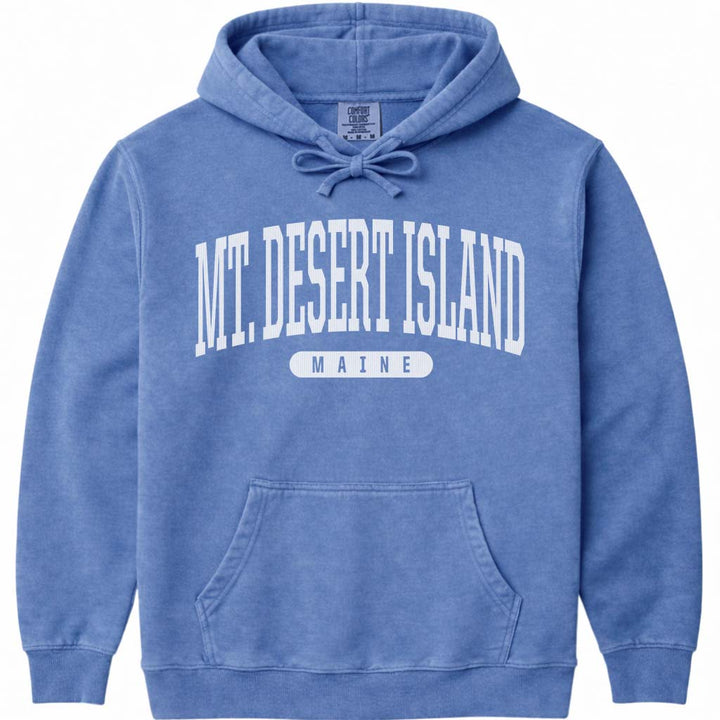 Mt Desert Island Maine Varsity Sweatshirt - Flo Blue
