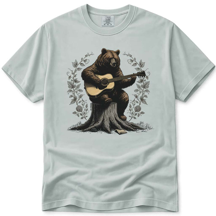 Musical Bear Playing Guitar T-Shirt - Bay