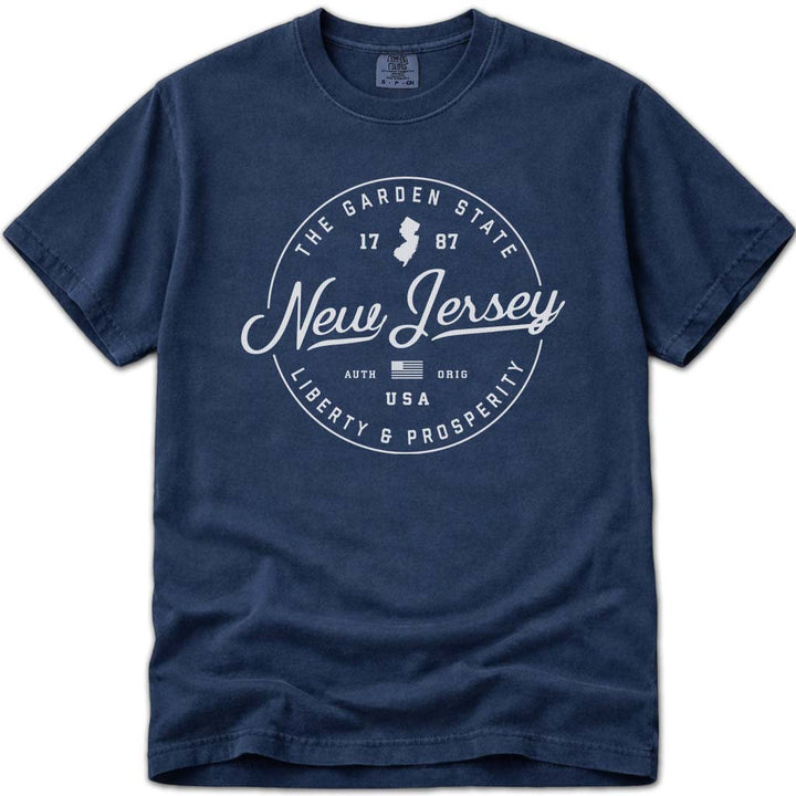 State of New Jersey T Shirt - Navy