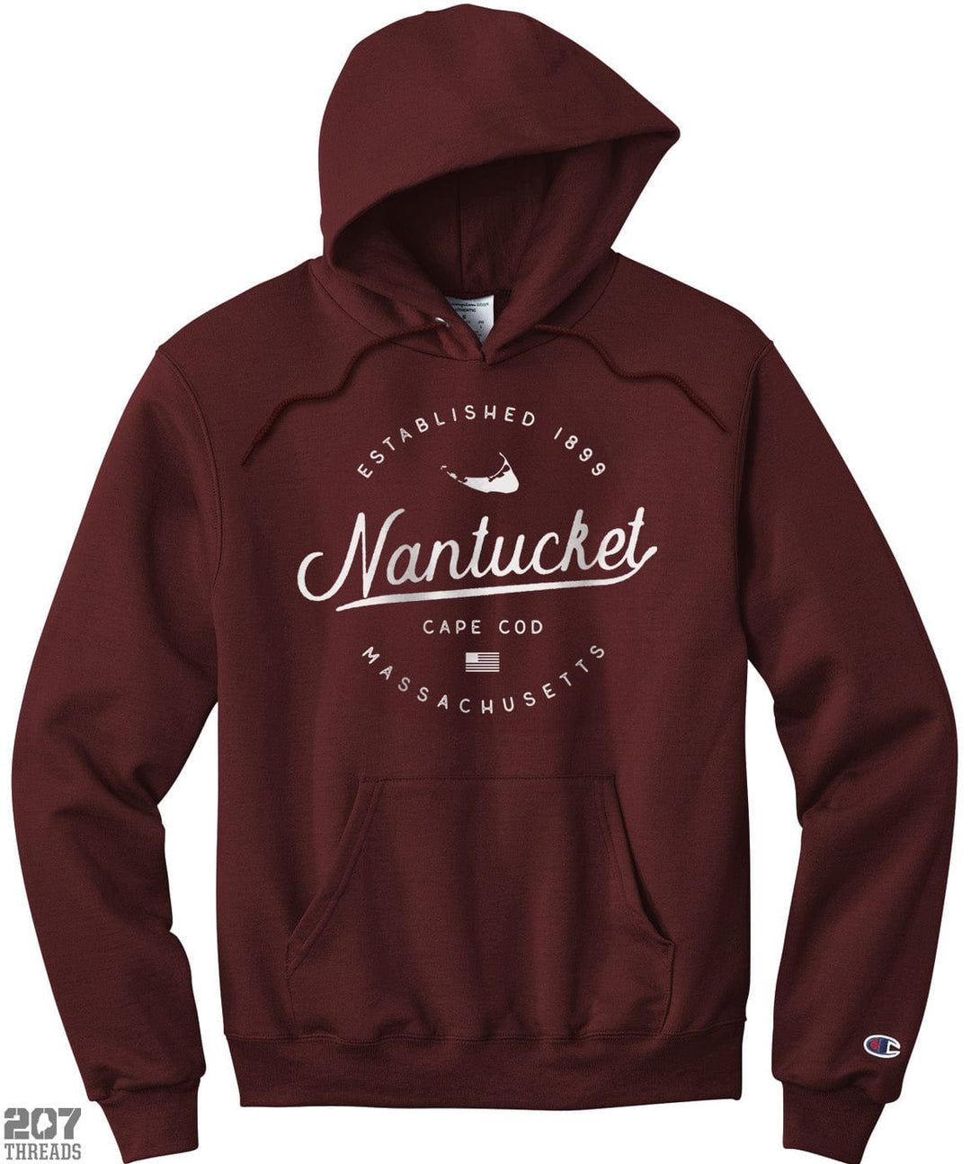 Nantucket Sweatshirt Hoodie | Cape Cod Champion Hooded Sweatshirt