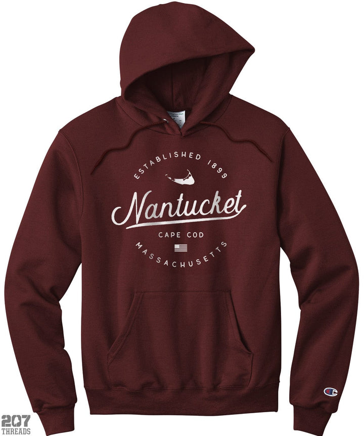 Nantucket Sweatshirt Hoodie | Cape Cod Champion Hooded Sweatshirt