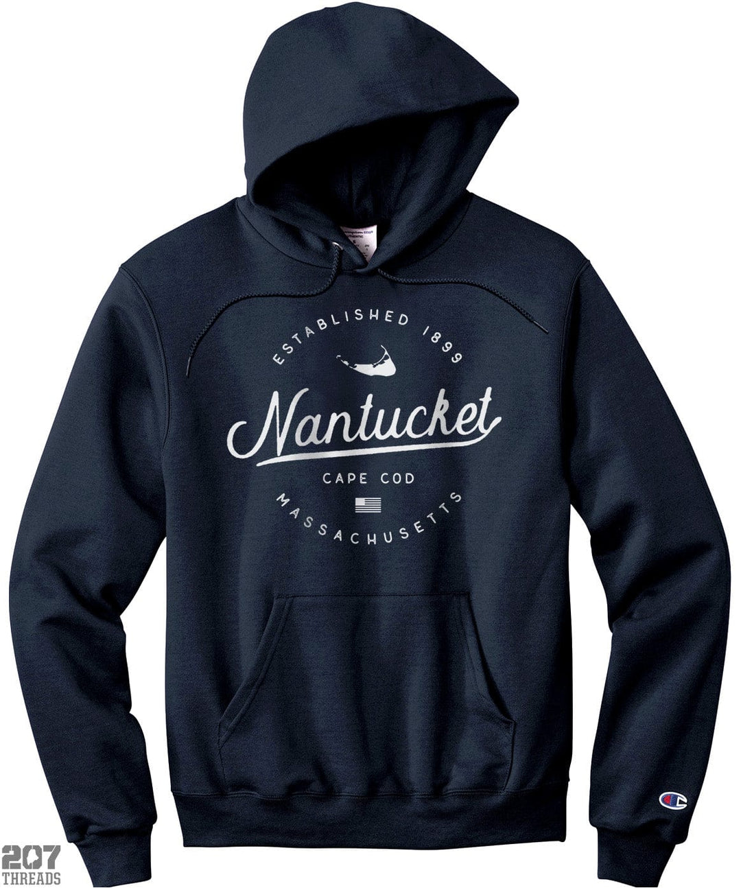 Nantucket Sweatshirt Hoodie | Cape Cod Champion Hooded Sweatshirt