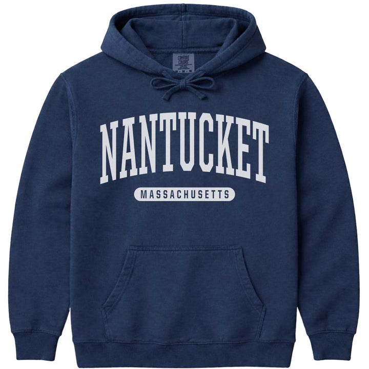 Nantucket Massachusetts Hoodie Sweatshirt - Navy