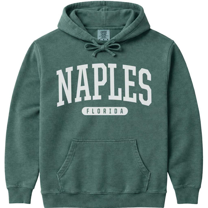 Naples Florida Hooded Sweatshirt - Blue Spruce