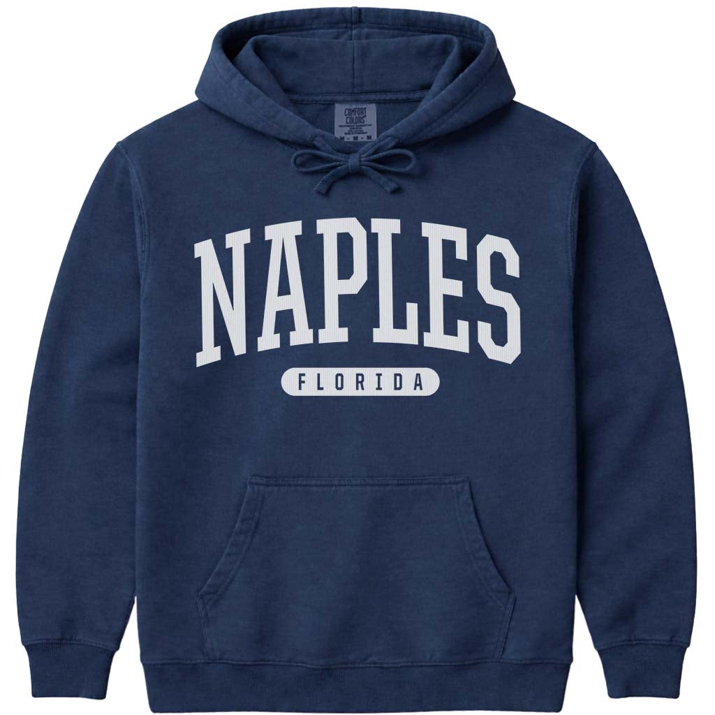 Naples Florida Hooded Sweatshirt - Navy