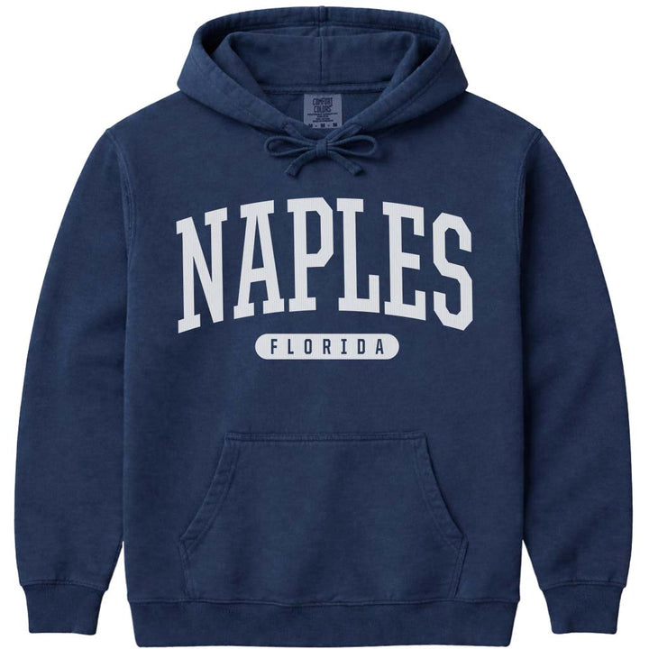Naples Florida Hooded Sweatshirt - Navy
