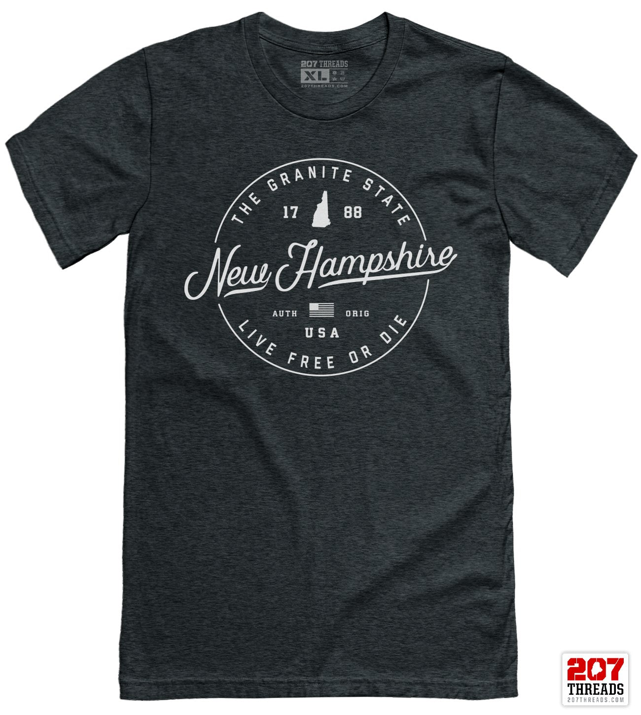 State of New Hampshire T-Shirt - Soft New Hampshire Tee